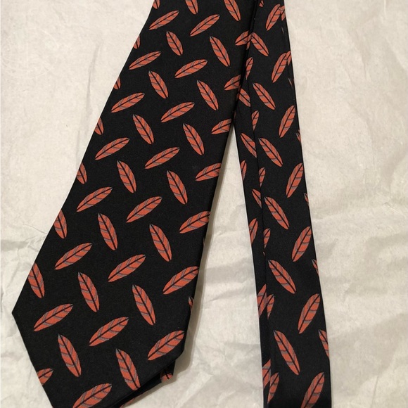 HERMES Tie/ Leaf Print - Picture 10 of 10